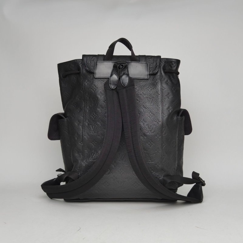 LOUIS VUITTON Christopher雙肩包黑色牛皮2019肩背包-2
