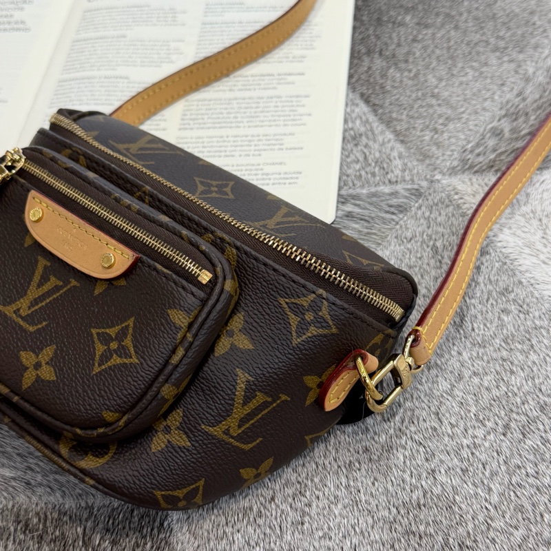 LV MINI BUMBAG老花鏈袋腰包/M82335晶片-1