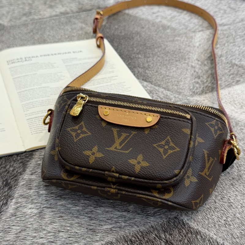 LV MINI BUMBAG老花鏈袋腰包/M82335晶片-3
