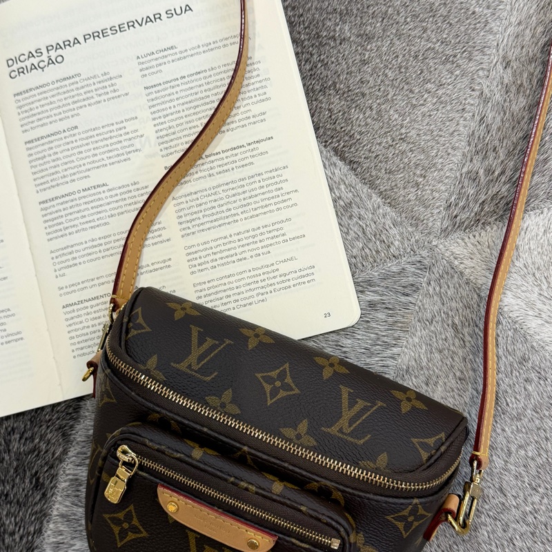 LV MINI BUMBAG老花鏈袋腰包/M82335晶片-4