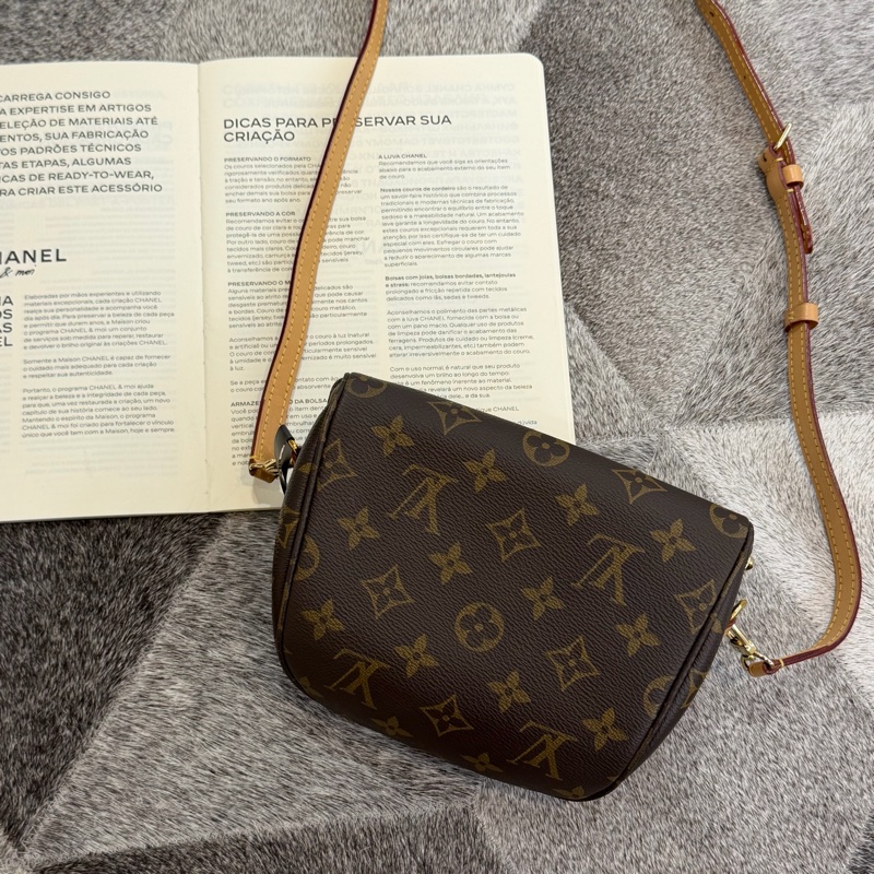 LV MINI BUMBAG老花鏈袋腰包/M82335晶片-5