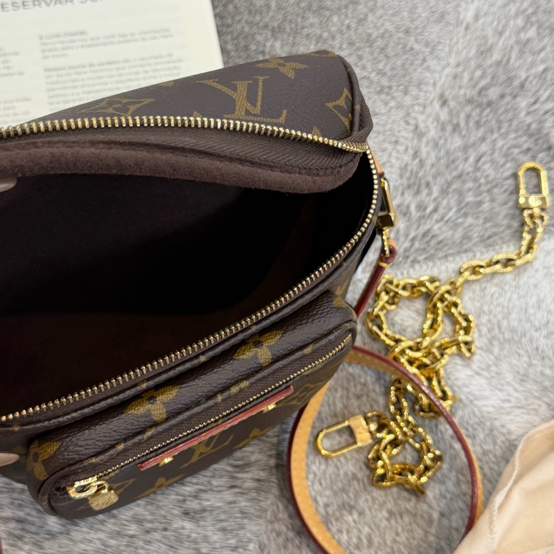 LV MINI BUMBAG老花鏈袋腰包/M82335晶片-6