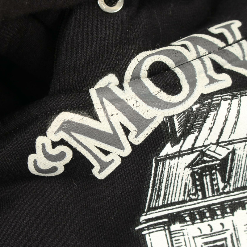 Christian Dior Archive 貼片連帽衫，拉絨內襯，純棉材質，黑色，二手，XL 碼-4