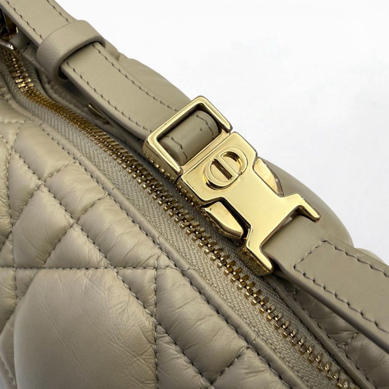 S5218-DIOR包包 Travel Nomad大籐格紋裸色小牛皮中型手拿包-6