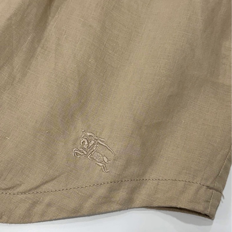 BURBERRY 倫敦 卡其反褶格紋長版戰馬上衣-5