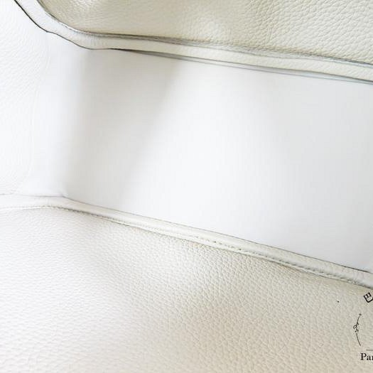 【巴黎站二手名牌專賣店】＊現貨＊HERMES 愛馬仕 真品＊B刻8L冰川白皮革金釦LINDY 26手提肩背包-3