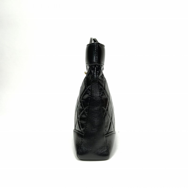 CHANEL 31Bag24B/23*22黑色羊皮晶片開金扣肩背包-1