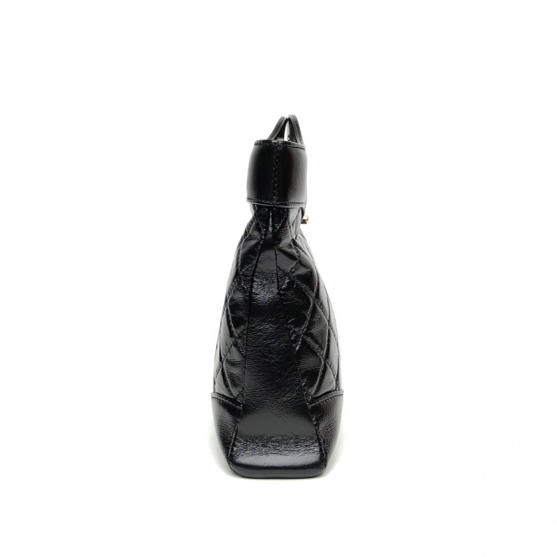 CHANEL 31Bag24B/23*22黑色羊皮晶片開金扣肩背包-3