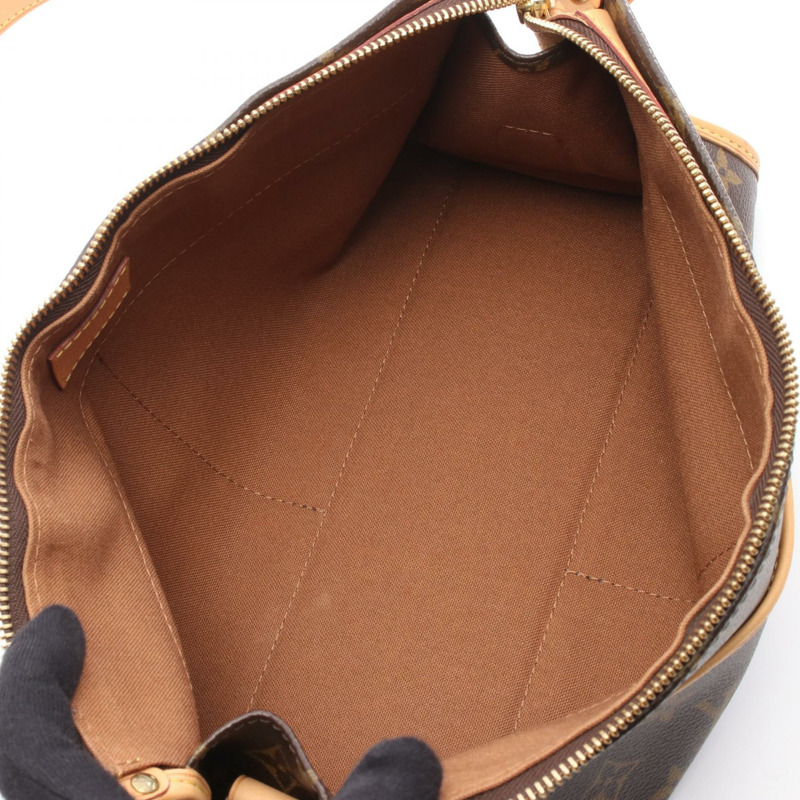 棕色 原花 帆布 Popincourt Long 肩背包【LOUIS VUITTON LV 路易威登】 M40008-2