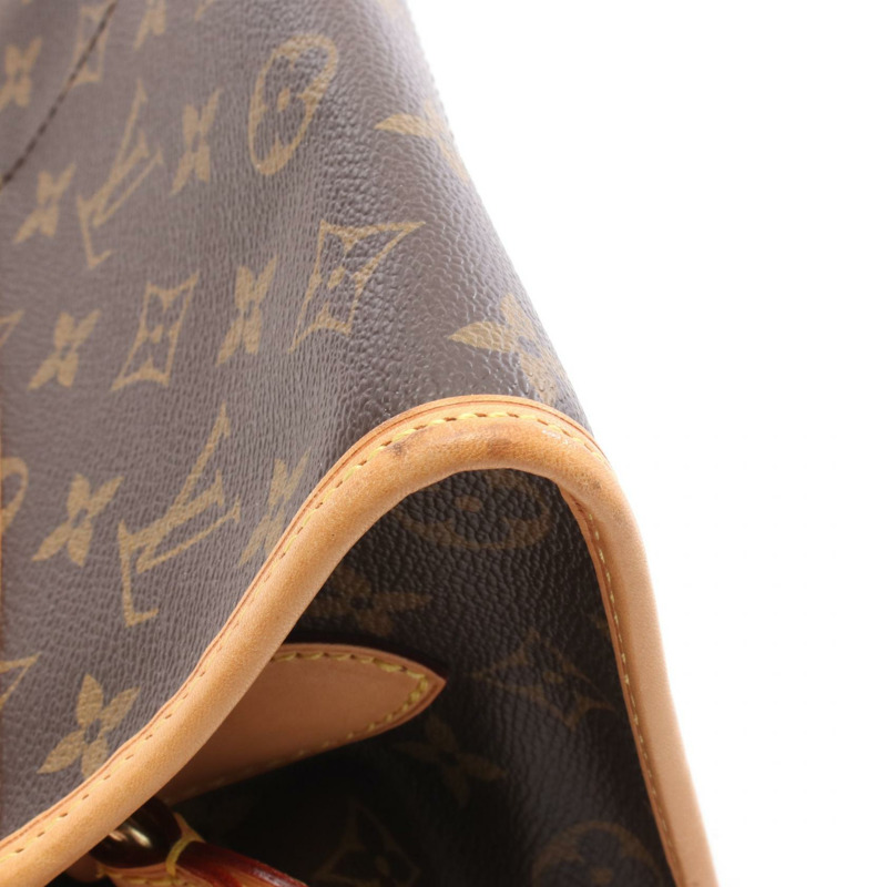 棕色 原花 帆布 Popincourt Long 肩背包【LOUIS VUITTON LV 路易威登】 M40008-8