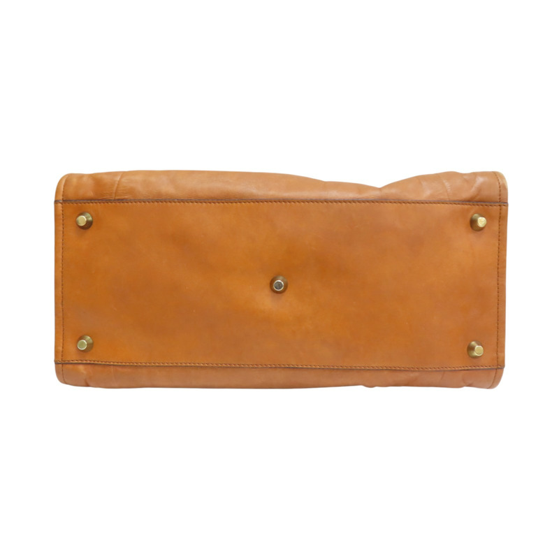 棕色 牛皮 Victoria 手提包【Chloe 克羅伊】-3