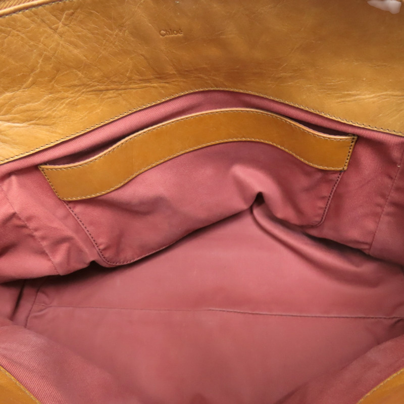 棕色 牛皮 Victoria 手提包【Chloe 克羅伊】-5