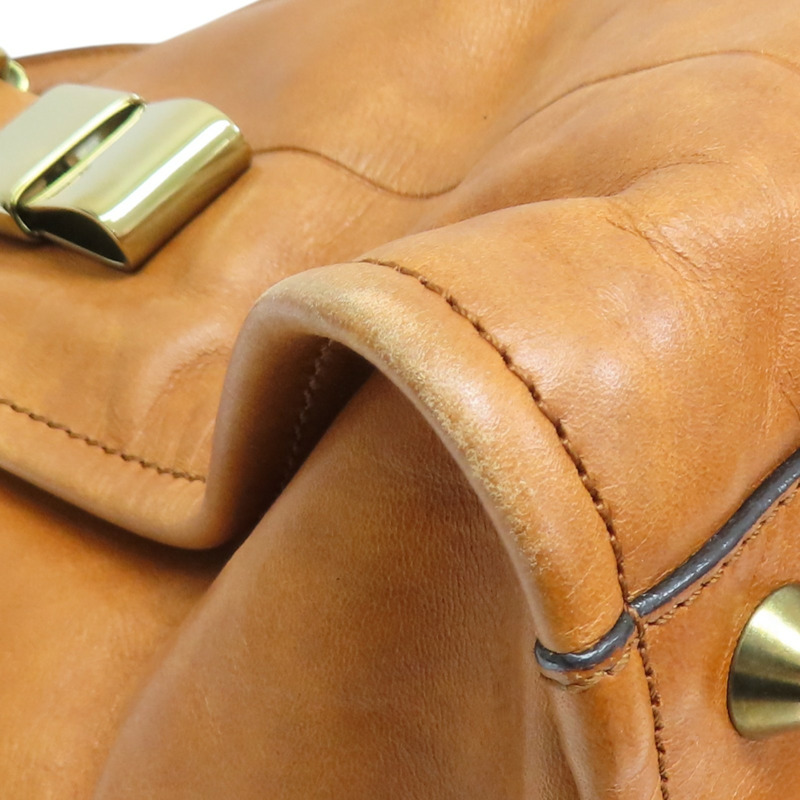 棕色 牛皮 Victoria 手提包【Chloe 克羅伊】-10