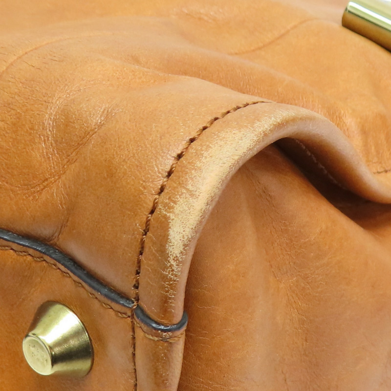 棕色 牛皮 Victoria 手提包【Chloe 克羅伊】-11