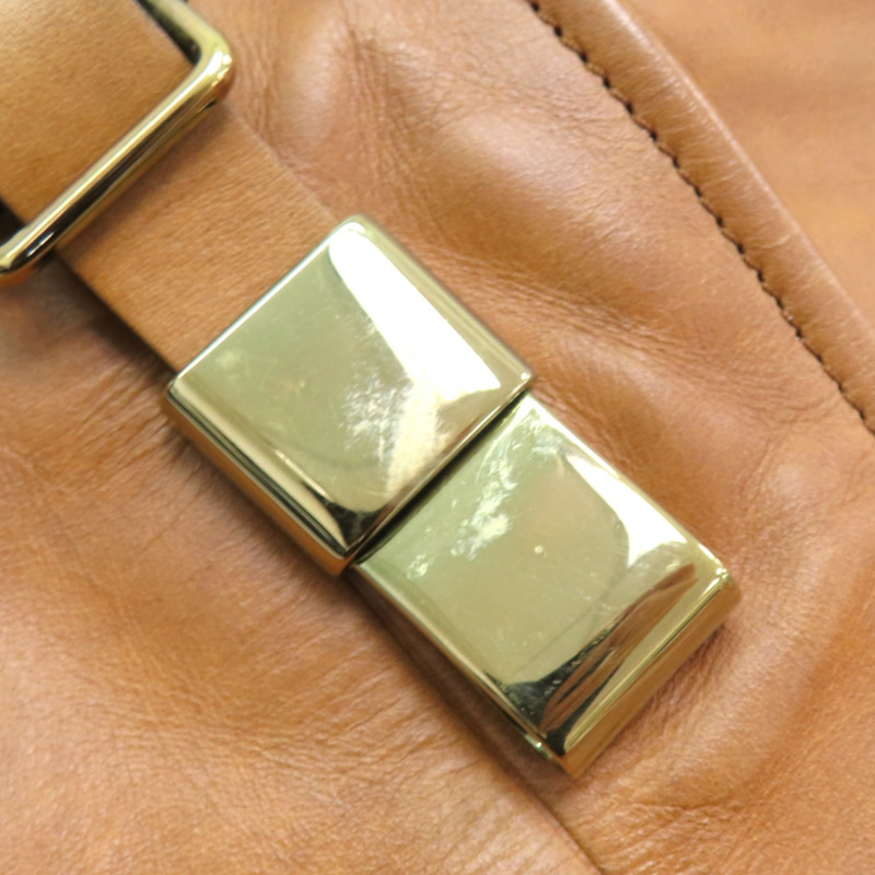 棕色 牛皮 Victoria 手提包【Chloe 克羅伊】-16