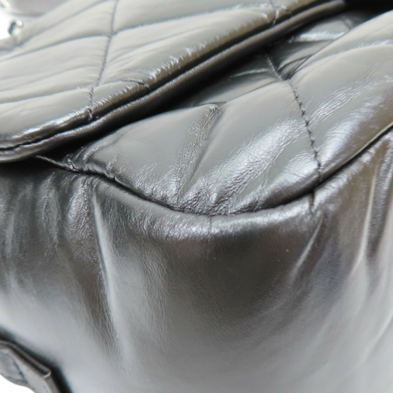 黑色 菱格紋 羊皮 Express Bowling 兩用包【CHANEL 香奈兒】-11