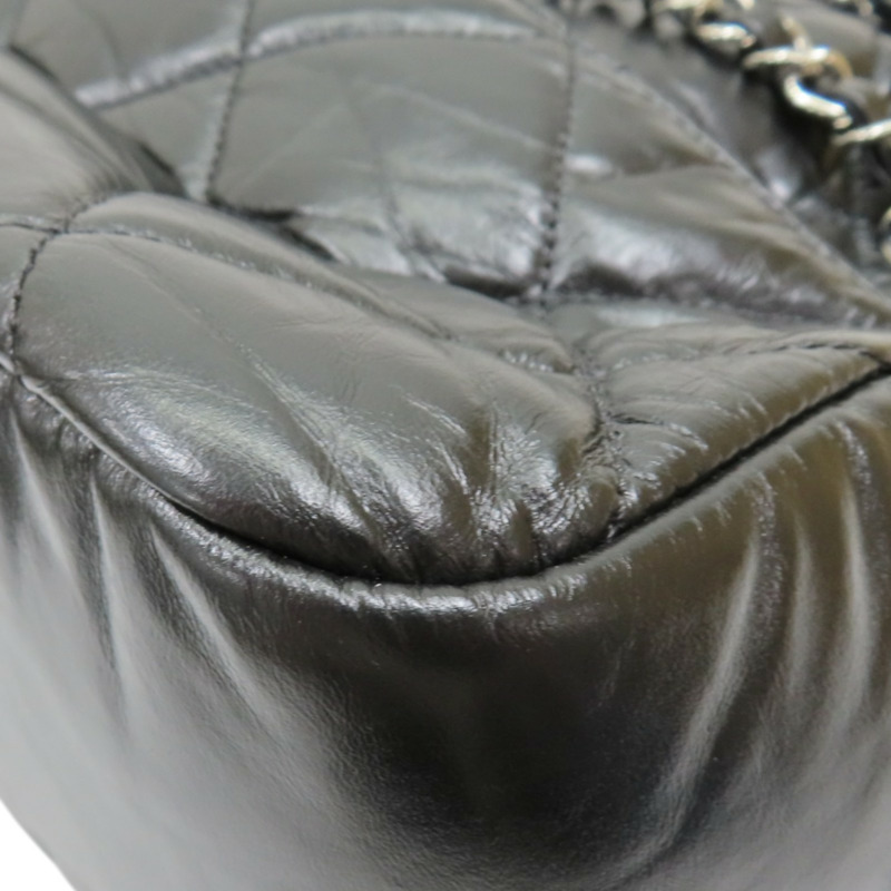 黑色 菱格紋 羊皮 Express Bowling 兩用包【CHANEL 香奈兒】-12