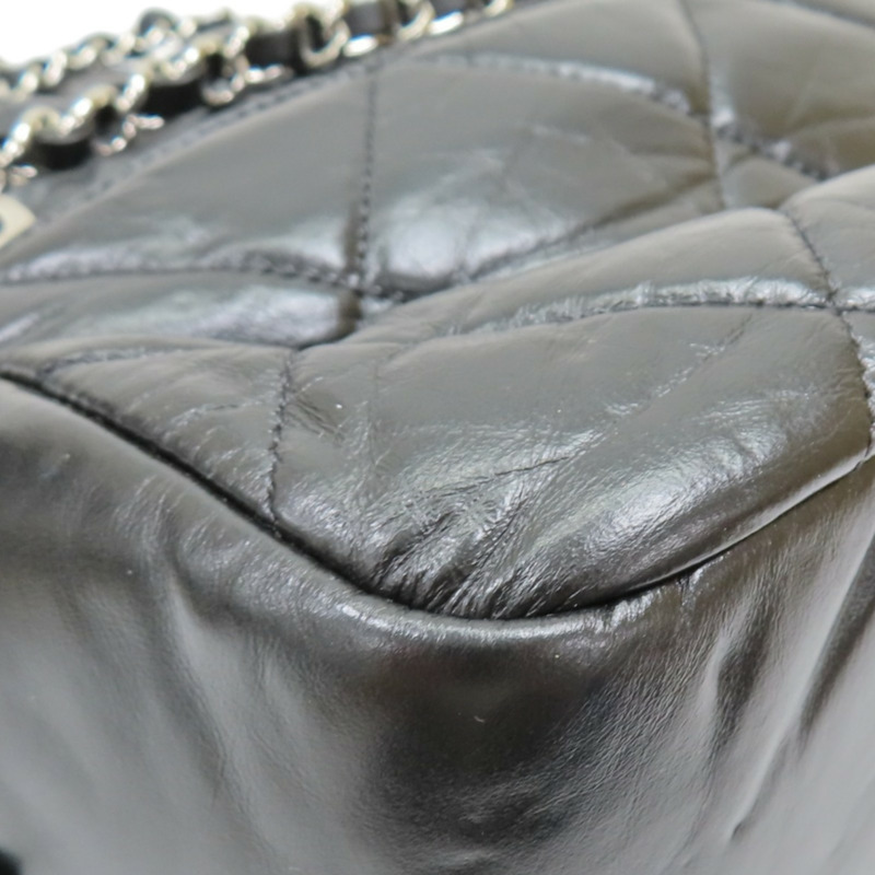 黑色 菱格紋 羊皮 Express Bowling 兩用包【CHANEL 香奈兒】-13