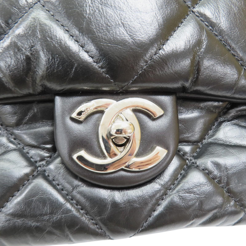 黑色 菱格紋 羊皮 Express Bowling 兩用包【CHANEL 香奈兒】-14