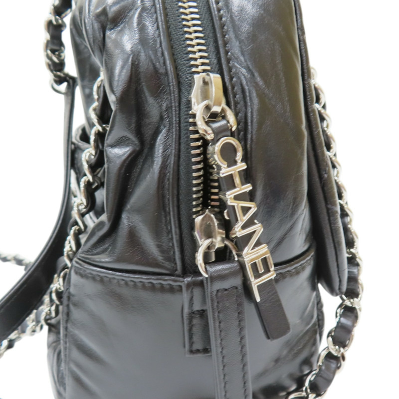 黑色 菱格紋 羊皮 Express Bowling 兩用包【CHANEL 香奈兒】-16