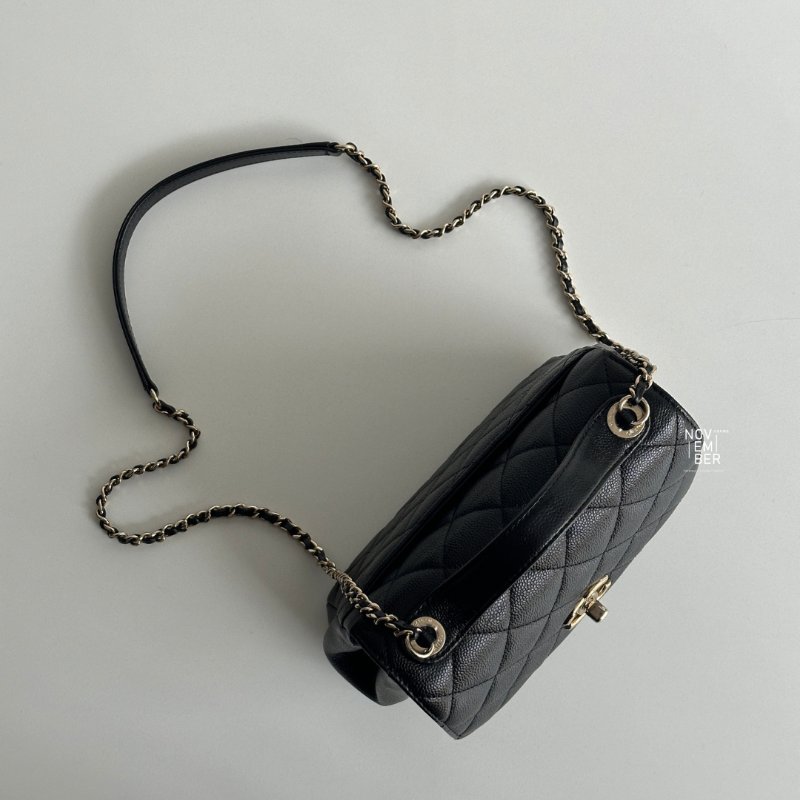 99新🆕 Chanel 香奈兒 Business Affinity 郵差包 小號 黑色金釦-2