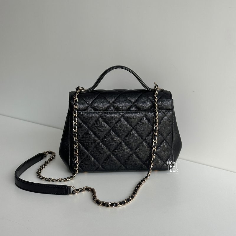 99新🆕 Chanel 香奈兒 Business Affinity 郵差包 小號 黑色金釦-6