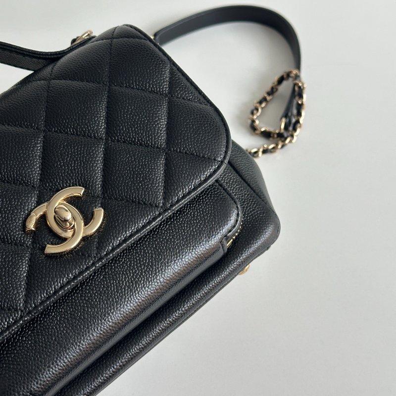 99新🆕 Chanel 香奈兒 Business Affinity 郵差包 小號 黑色金釦-8