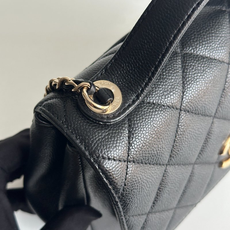 99新🆕 Chanel 香奈兒 Business Affinity 郵差包 小號 黑色金釦-9
