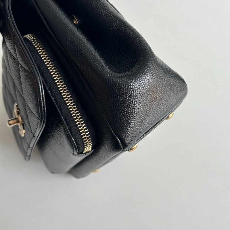 99新🆕 Chanel 香奈兒 Business Affinity 郵差包 小號 黑色金釦-11