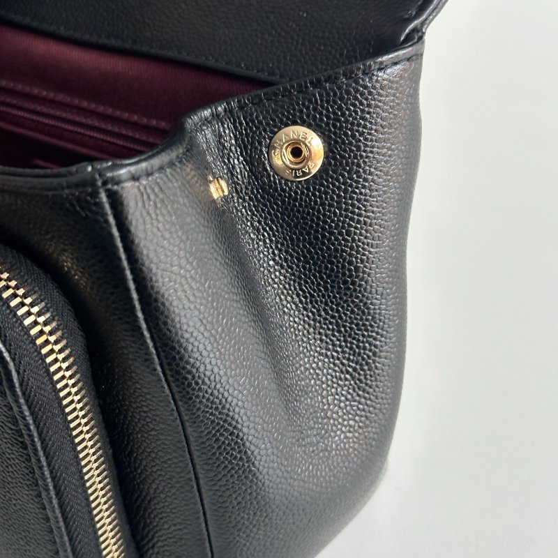 99新🆕 Chanel 香奈兒 Business Affinity 郵差包 小號 黑色金釦-16