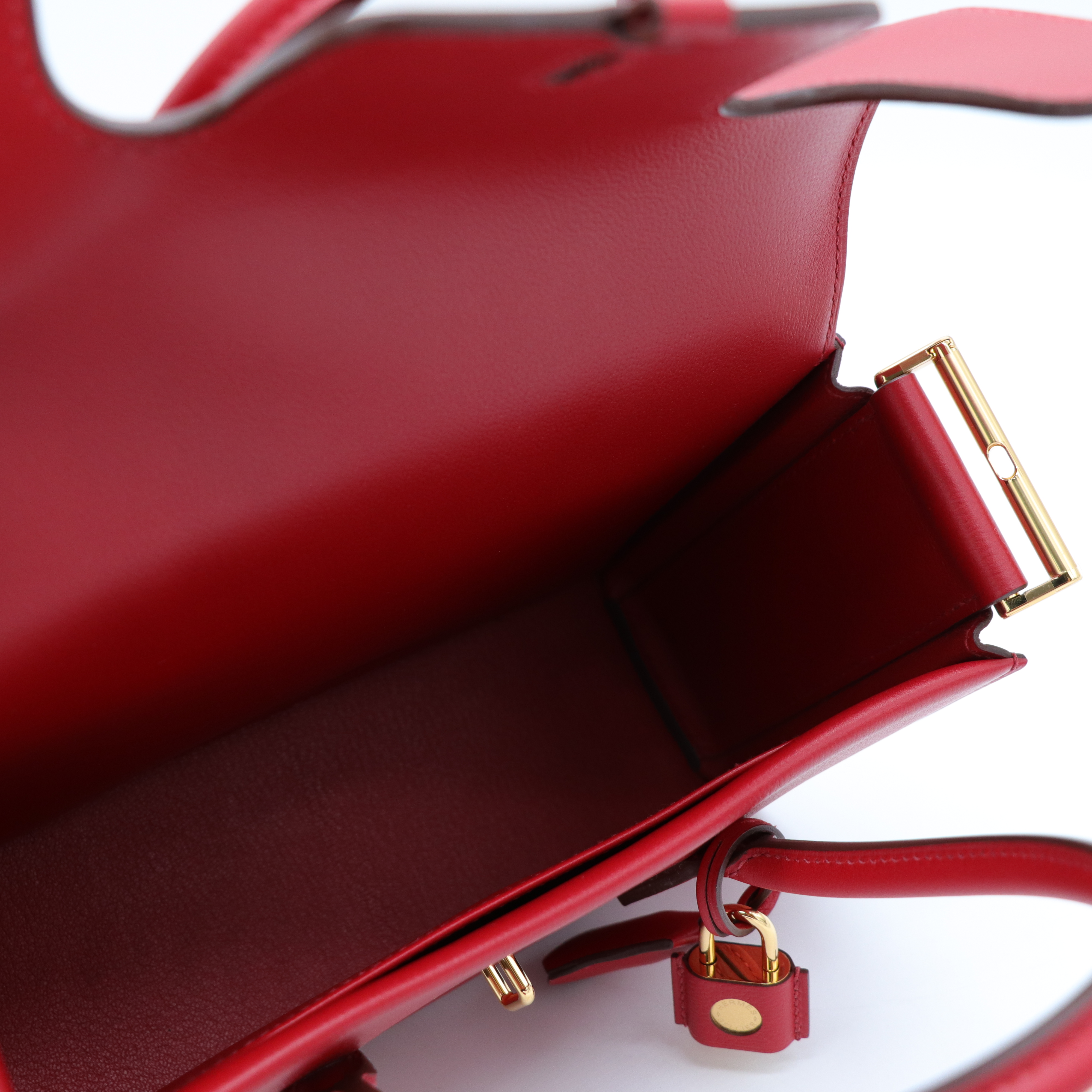 Hermès 愛馬仕 New Drag 蘋果紅 Swift 牛皮 手提包 醫生包 U 刻-8