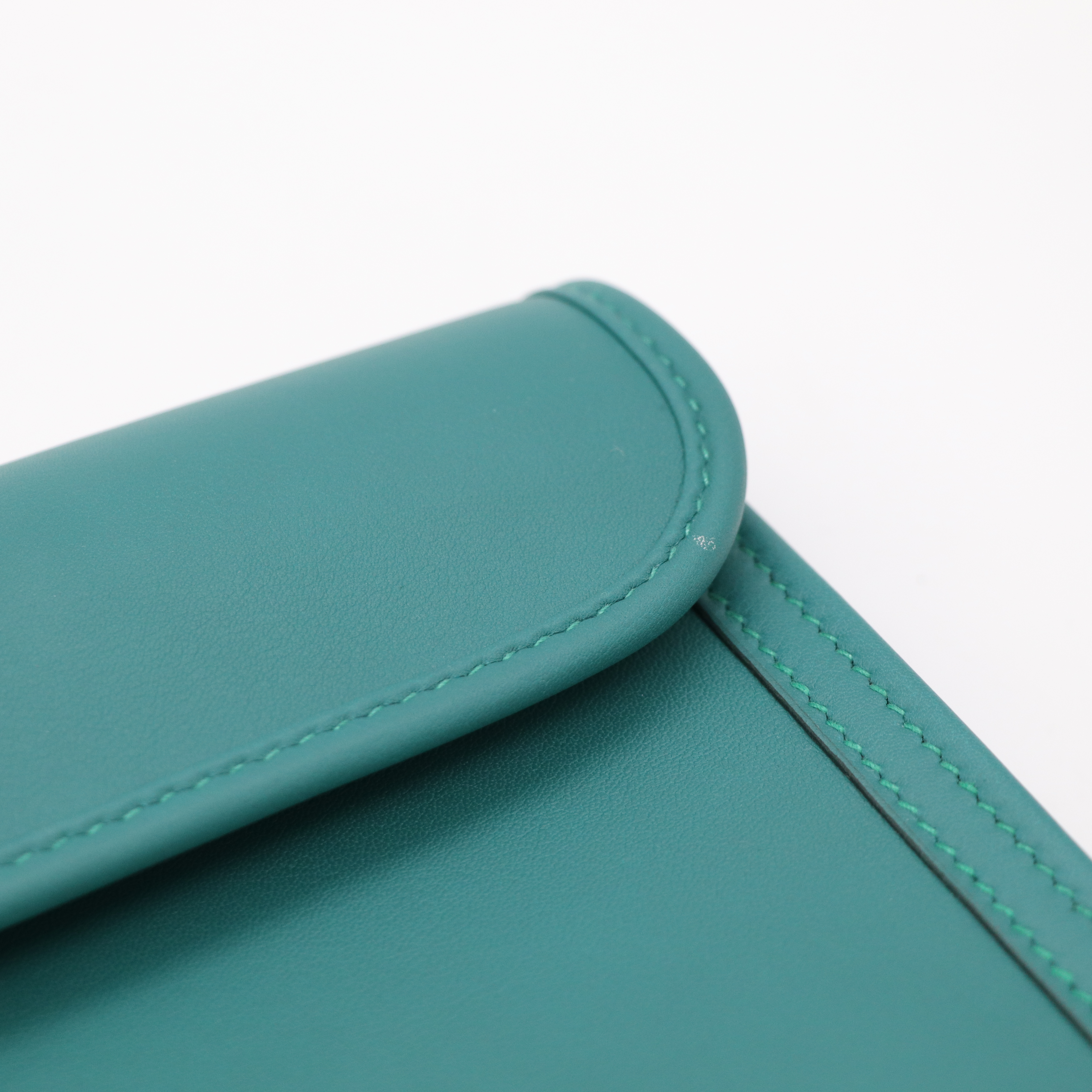 Hermès 愛馬仕 Jige Elan 29 Swift 絲絨綠 手拿包 A 刻-5