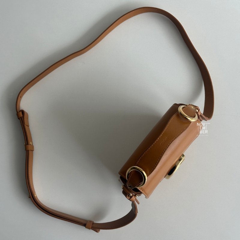 98新🆕 Chloé 克羅伊 C Bag Mini 焦糖棕-3