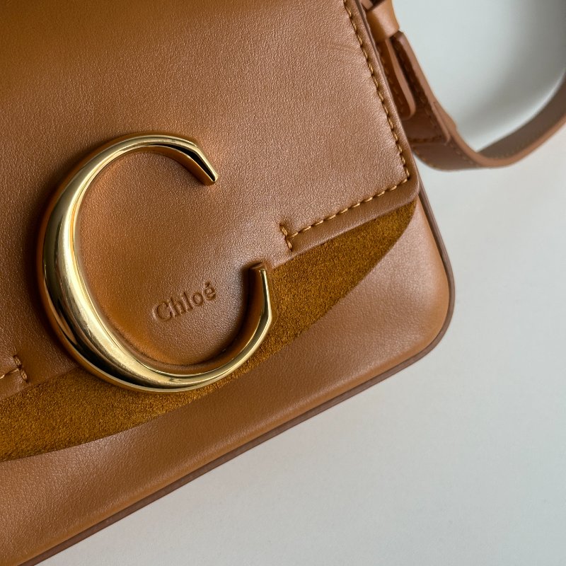 98新🆕 Chloé 克羅伊 C Bag Mini 焦糖棕-9