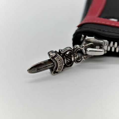 Chrome Hearts 克羅心 x Matty Boy Chomper 黑色 羊皮 拉鍊 零錢包