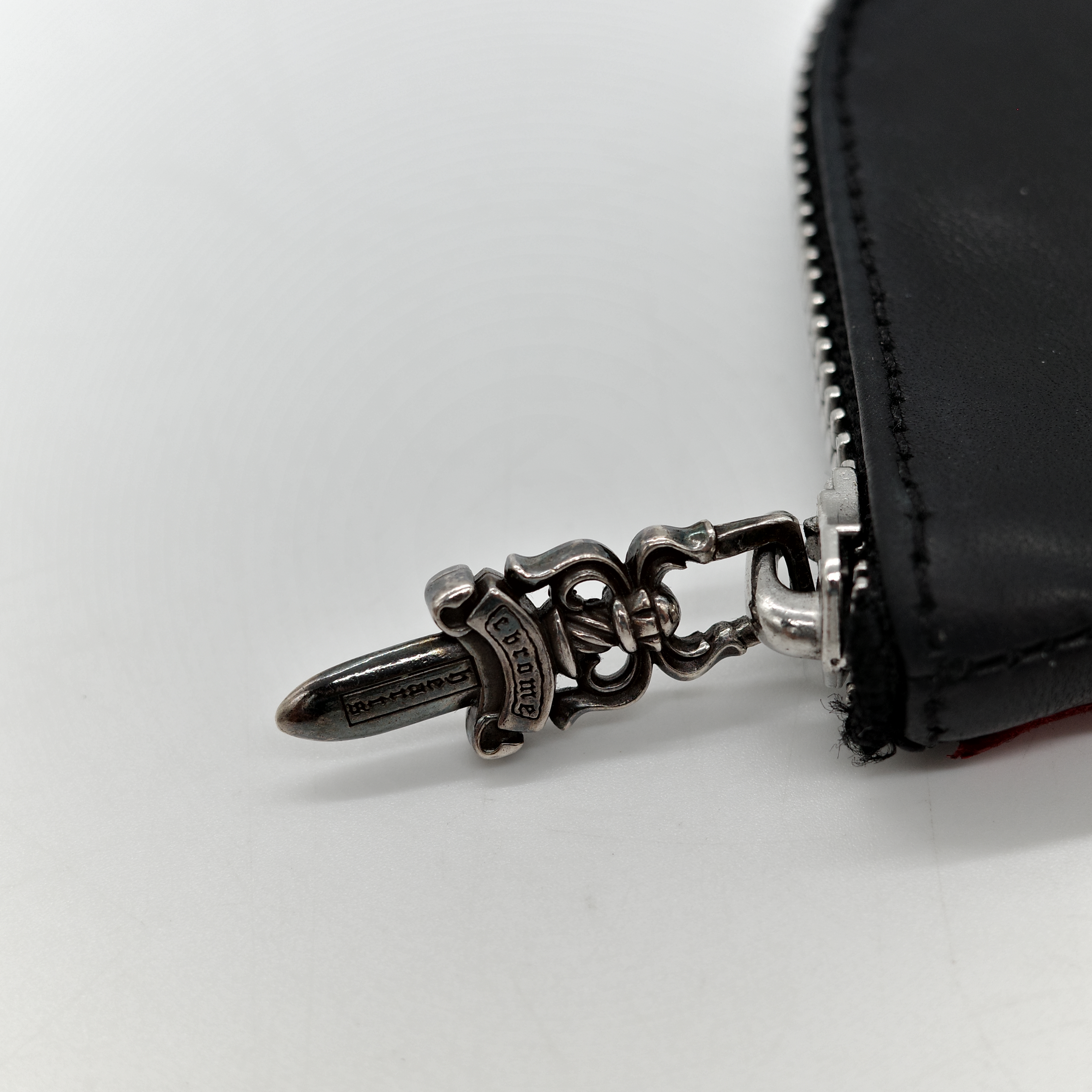 Chrome Hearts 克羅心 x Matty Boy Chomper 黑色 羊皮 拉鍊 零錢包-1