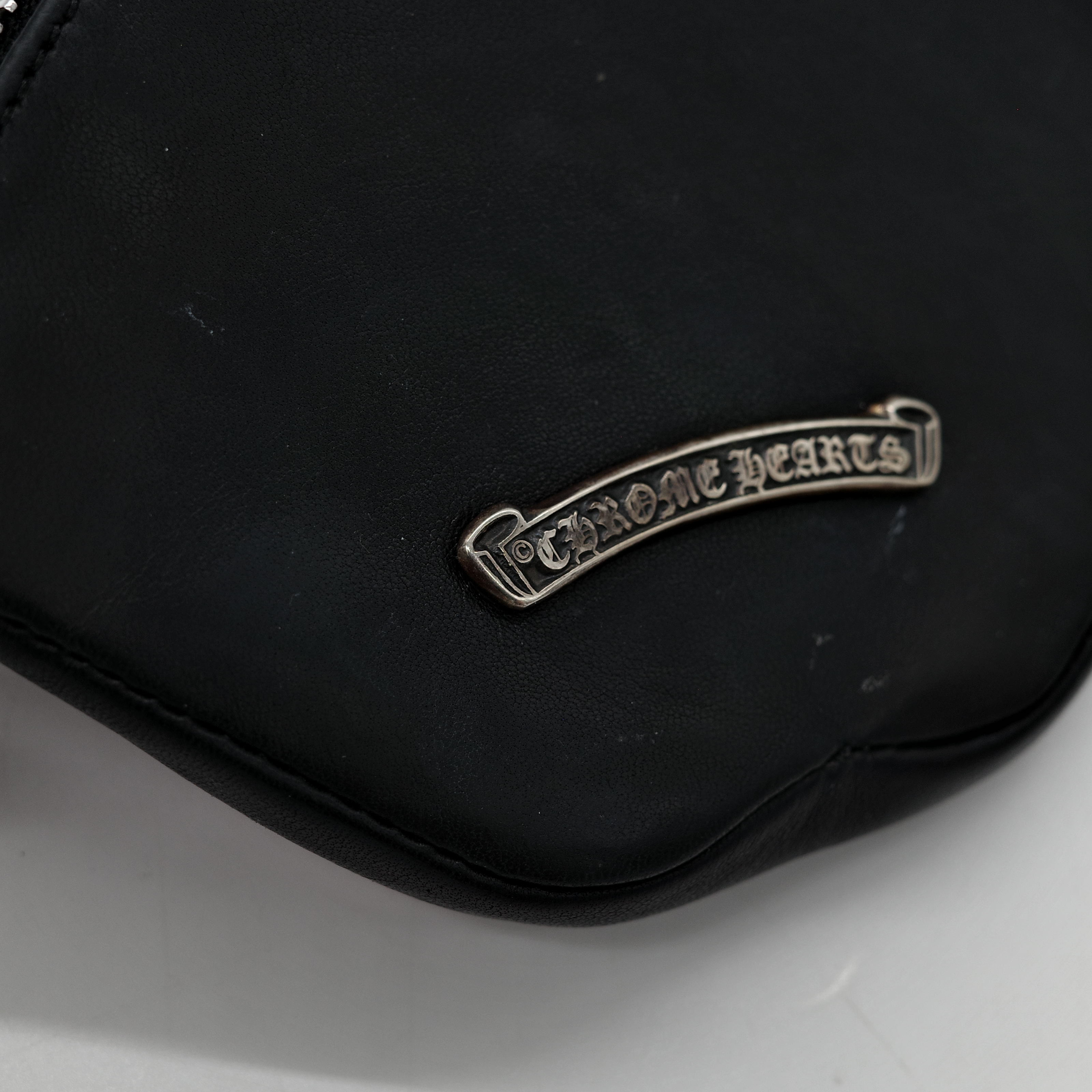 Chrome Hearts 克羅心 x Matty Boy Chomper 黑色 羊皮 拉鍊 零錢包-2