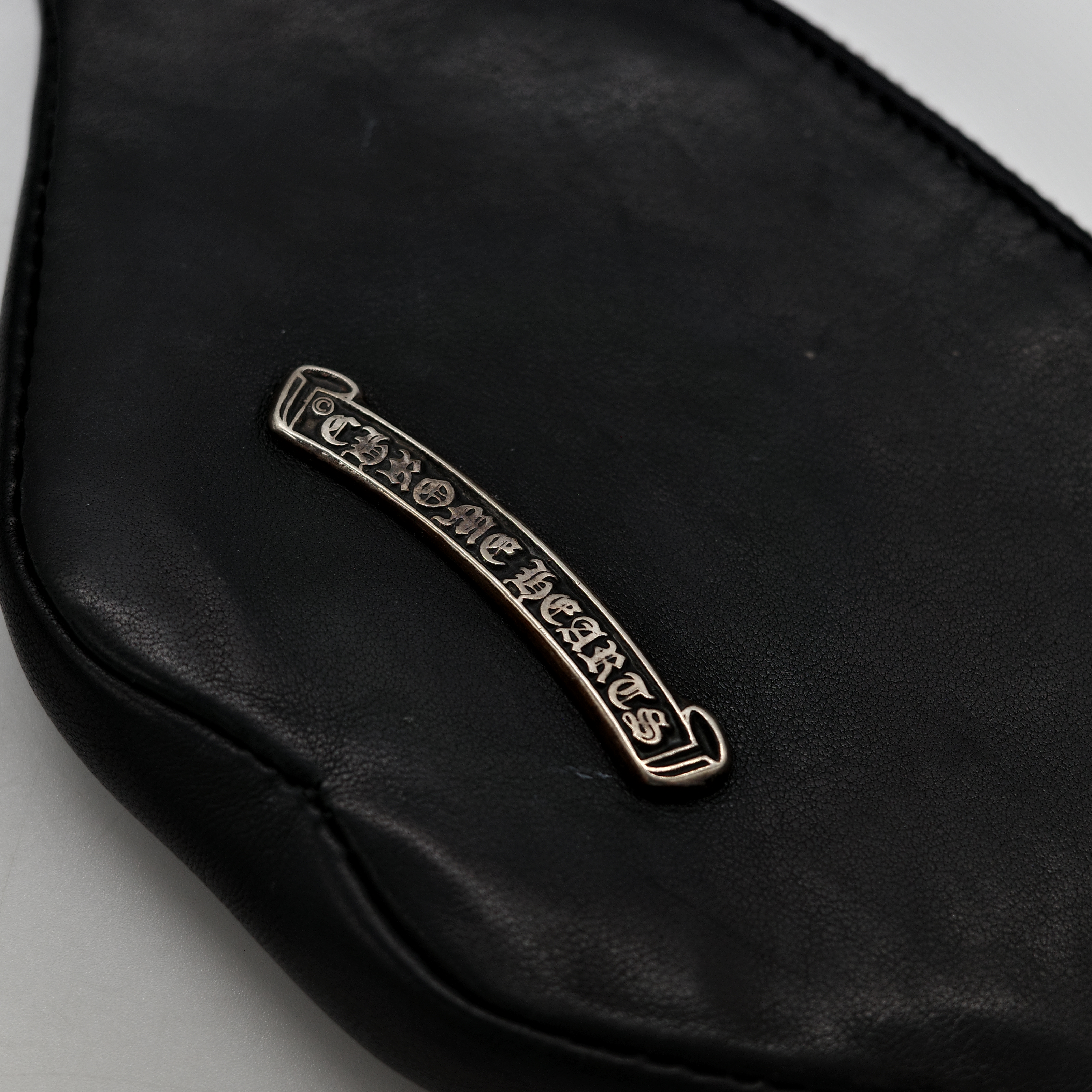Chrome Hearts 克羅心 x Matty Boy Chomper 黑色 羊皮 拉鍊 零錢包-3