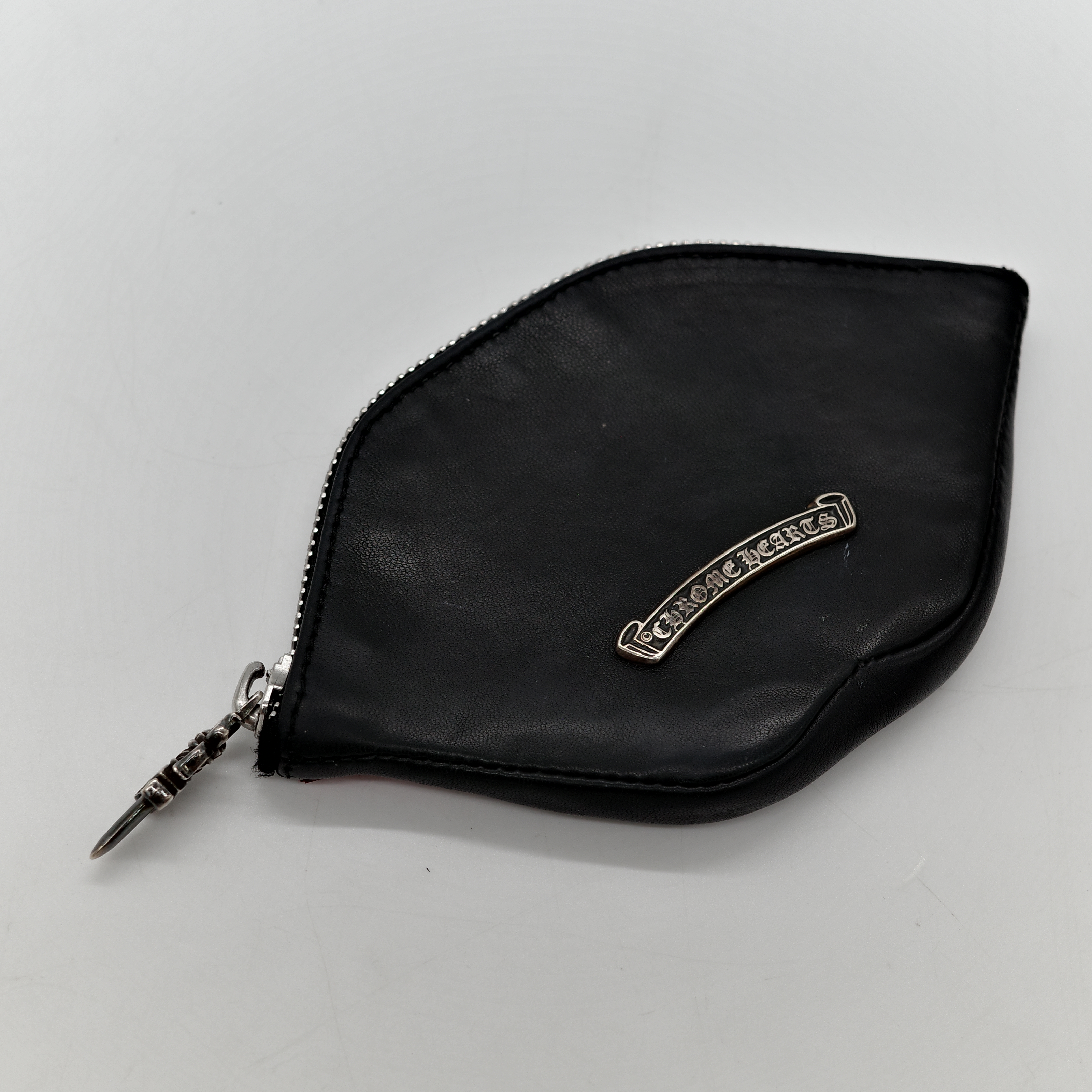 Chrome Hearts 克羅心 x Matty Boy Chomper 黑色 羊皮 拉鍊 零錢包-4
