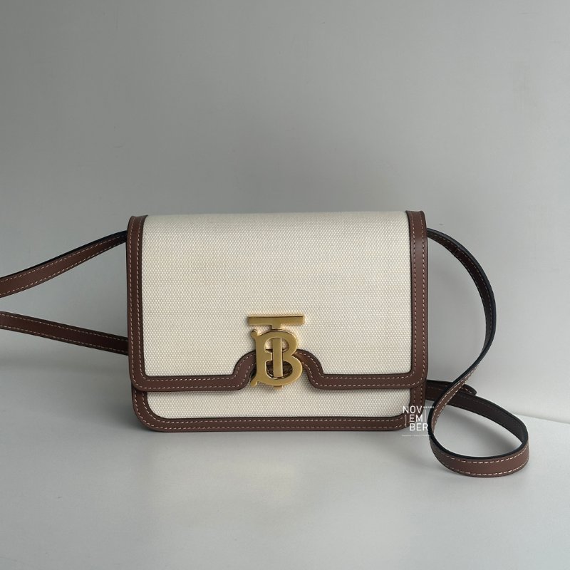 98新🆕 Burberry 百柏麗 TB 帆布鎖釦包-0