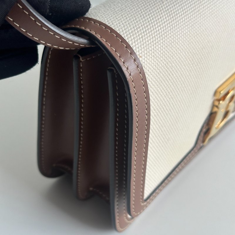 98新🆕 Burberry 百柏麗 TB 帆布鎖釦包-9