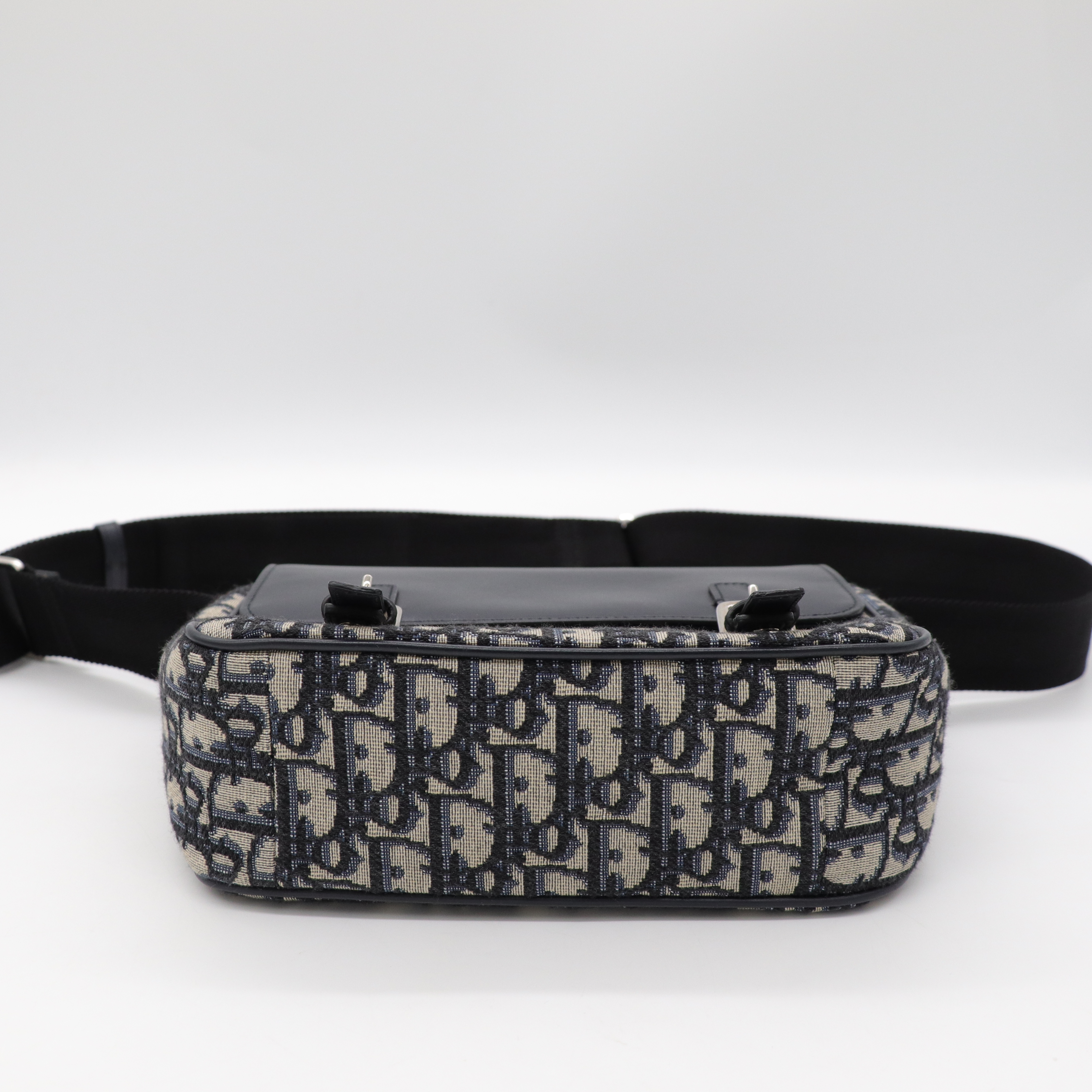 Dior 迪奧 Oblique 印花刺繡 拼牛皮 郵差包 信使包 斜背包-5