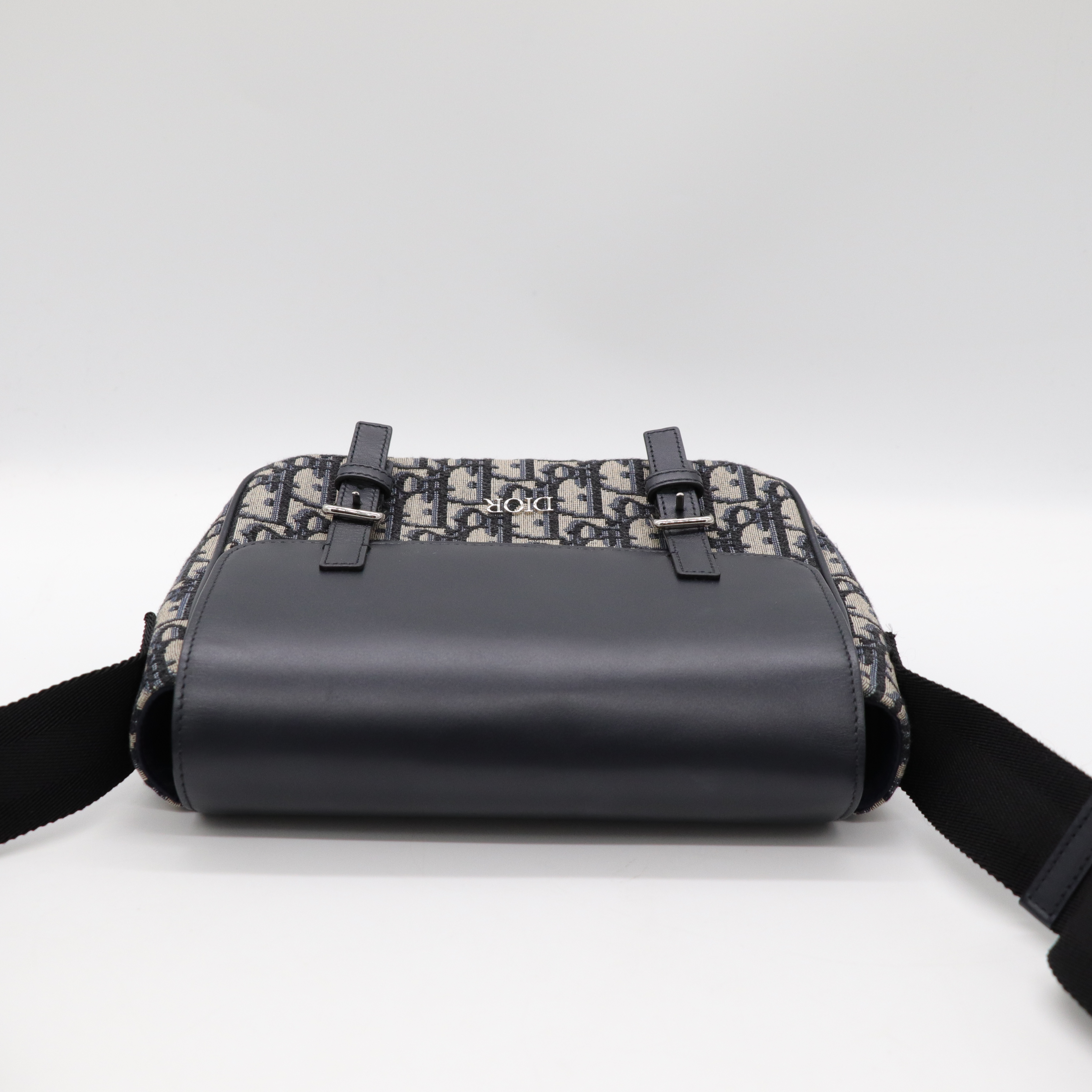 Dior 迪奧 Oblique 印花刺繡 拼牛皮 郵差包 信使包 斜背包-6