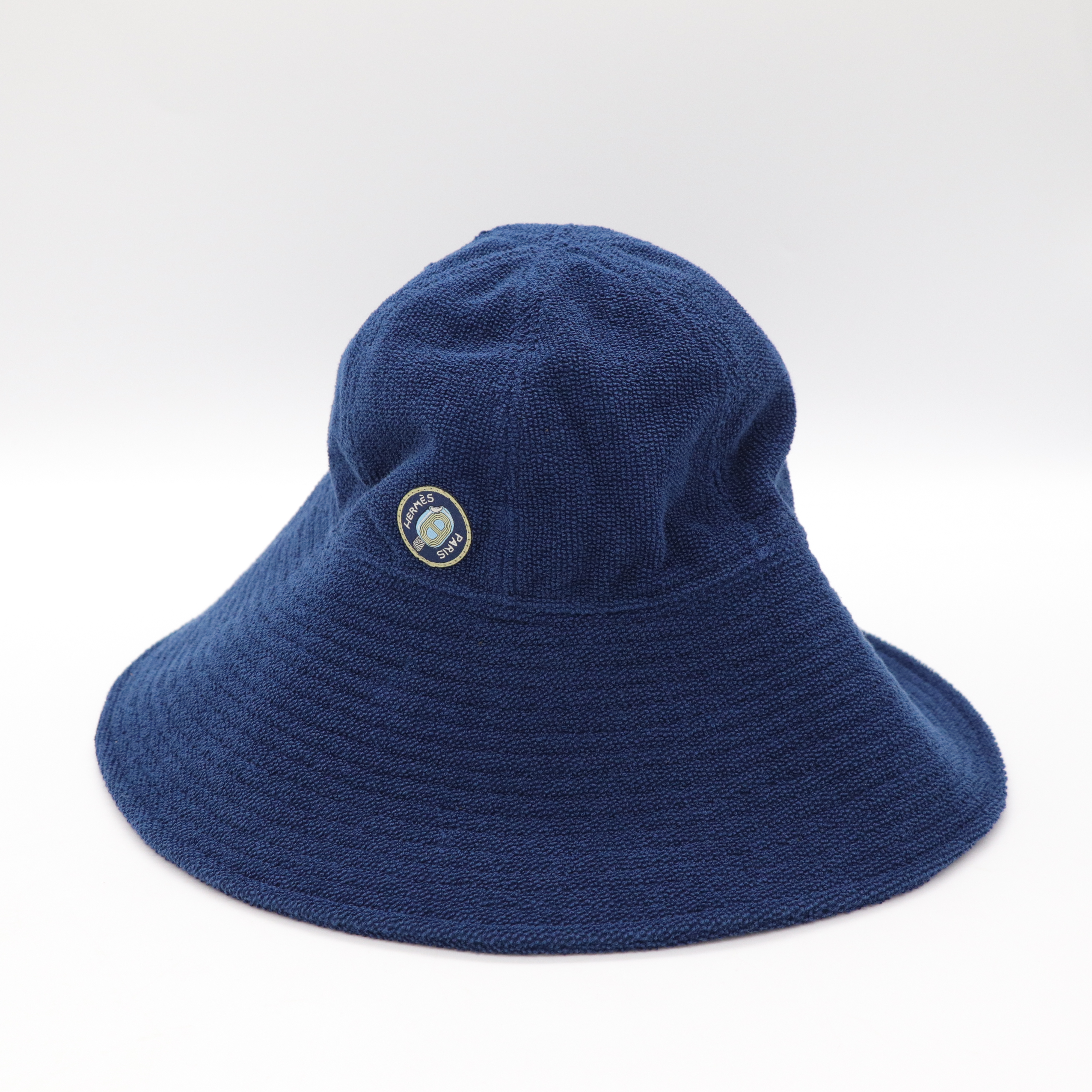 Hermès 愛馬仕
藍色 寬簷帽-1