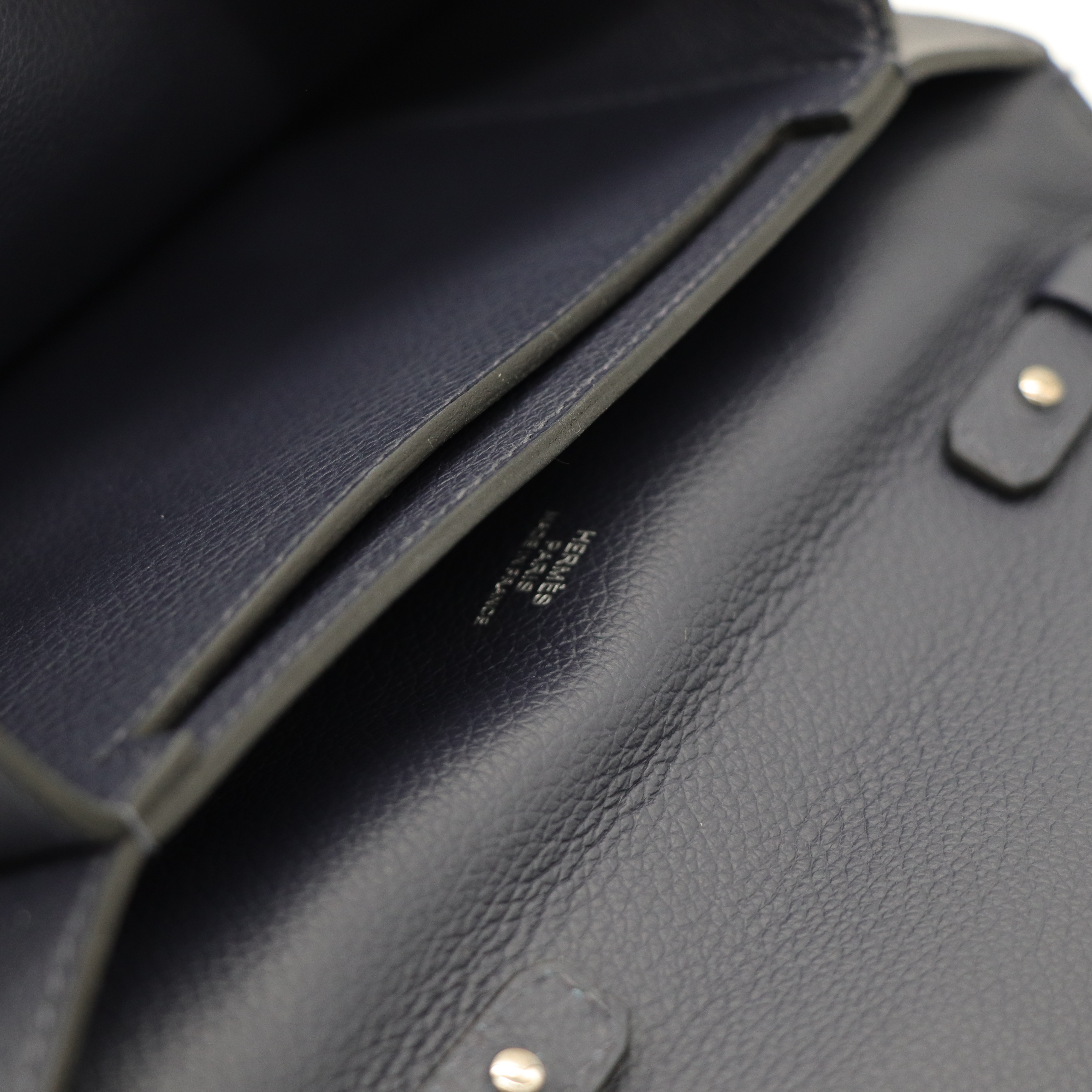 Hermès 愛馬仕 Passant H 靛藍色 x 坦桑尼亞藍 x  愛馬仕紅 Evercolor 牛皮  Passant H 斜挎包 Y 刻-7