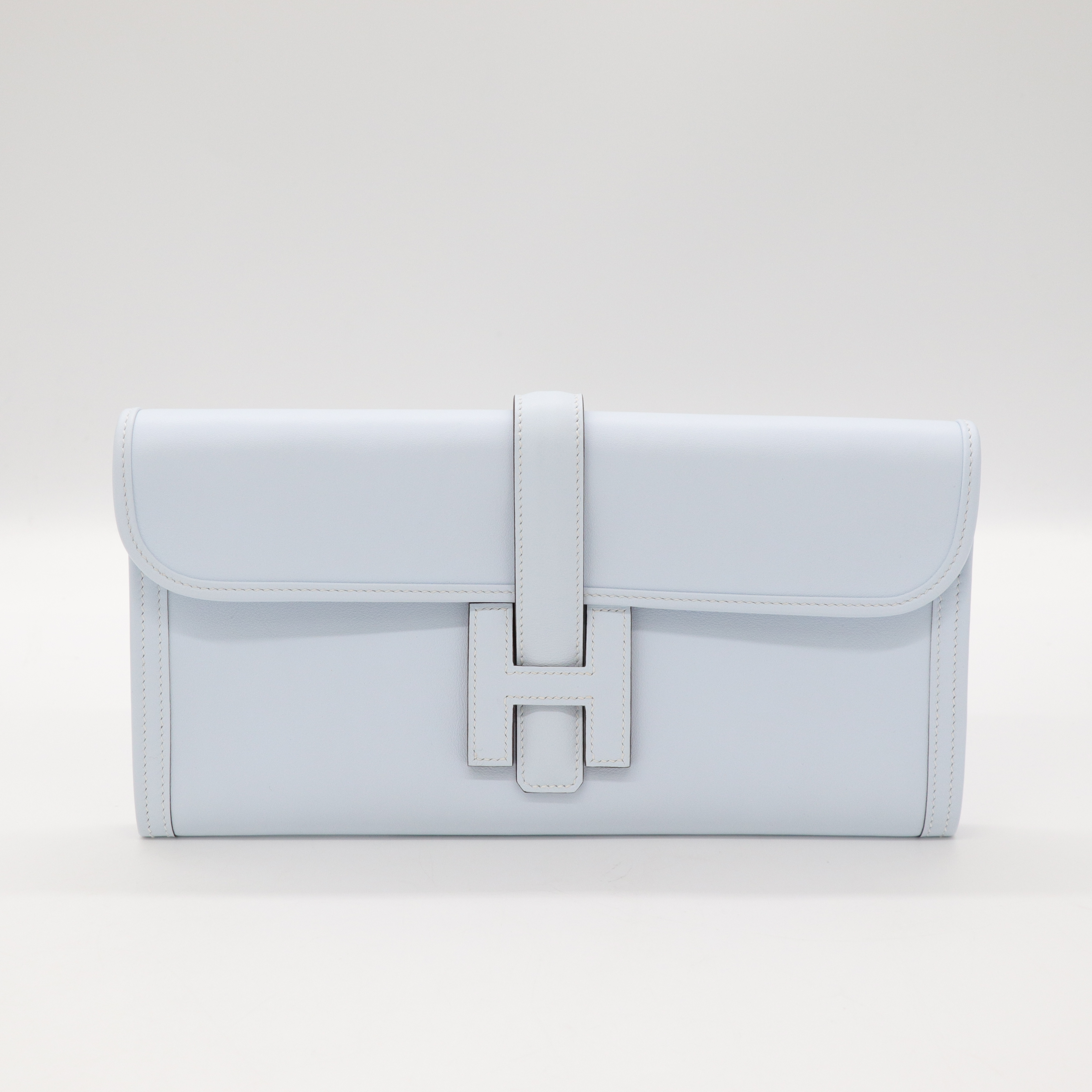 Hermès 愛馬仕 Jige Elan 29 Swift 聖杯藍 手拿包 Z 刻-1
