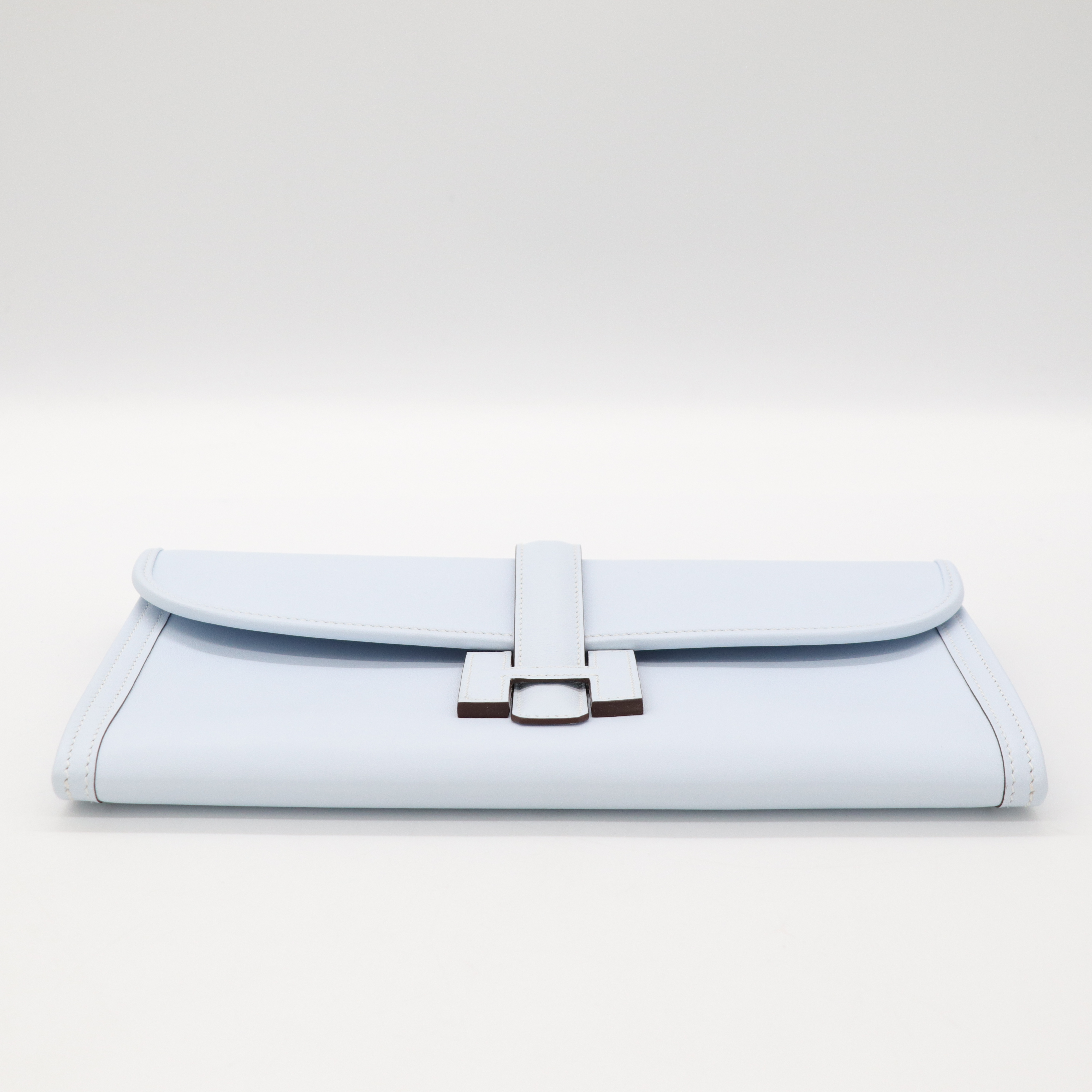 Hermès 愛馬仕 Jige Elan 29 Swift 聖杯藍 手拿包 Z 刻-3