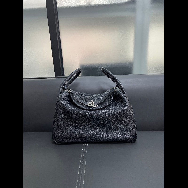 Hermes Lindy30 黑色銀扣-0