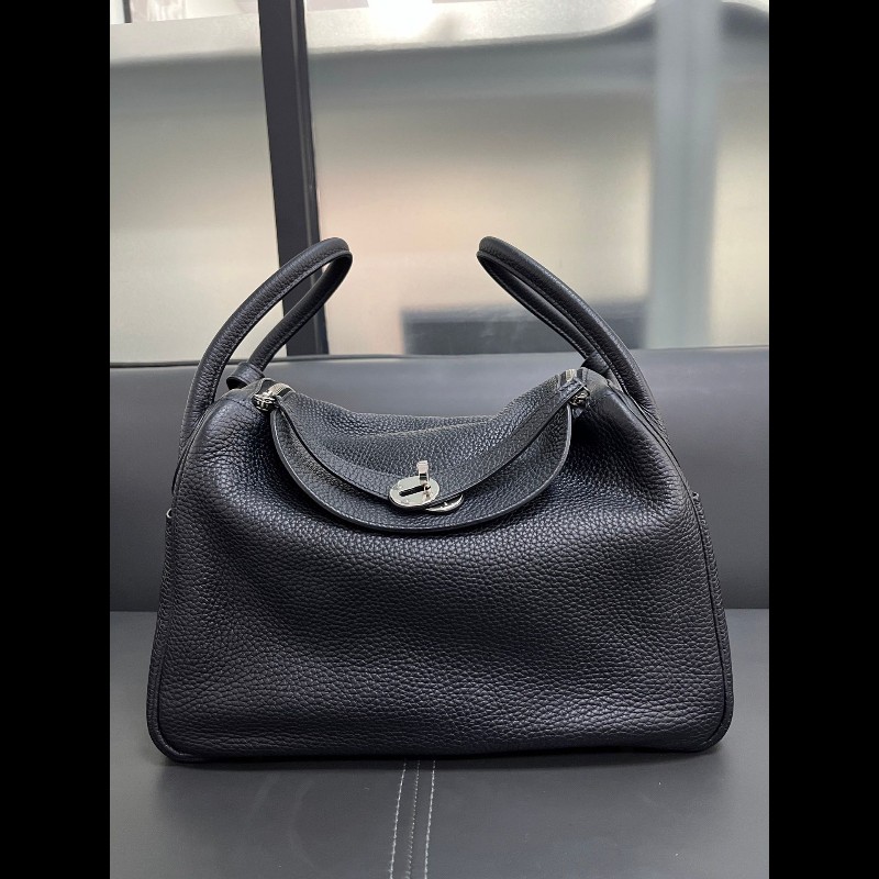 Hermes Lindy30 黑色銀扣-2