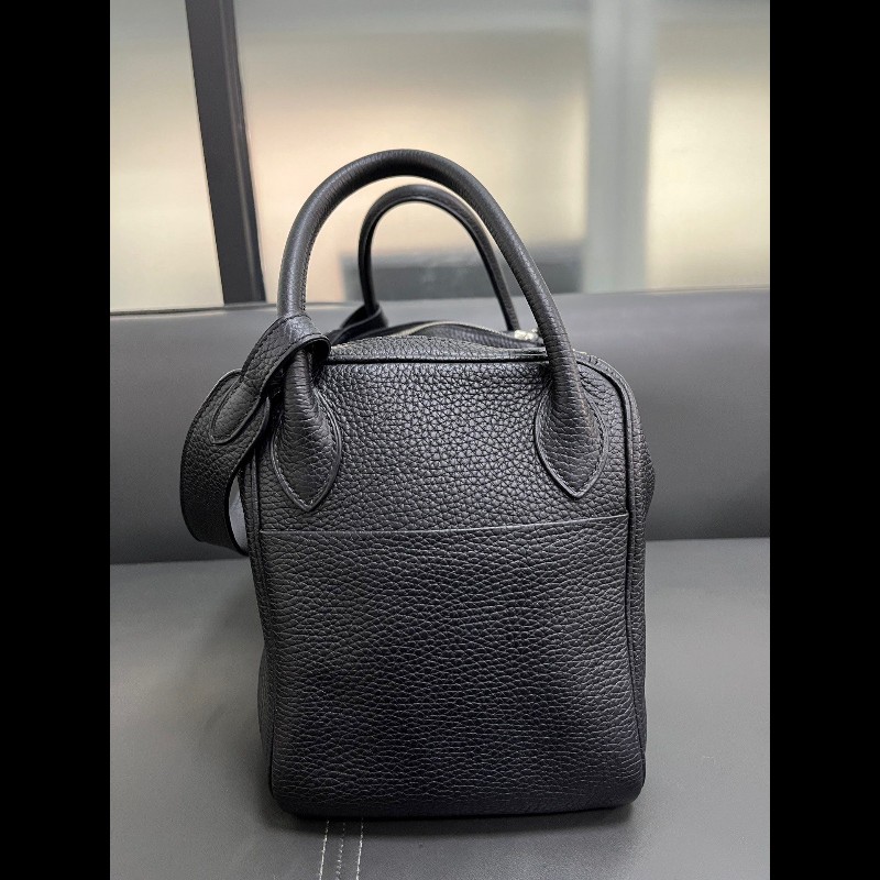 Hermes Lindy30 黑色銀扣-4